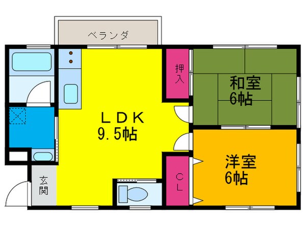 メゾンフジタの物件間取画像